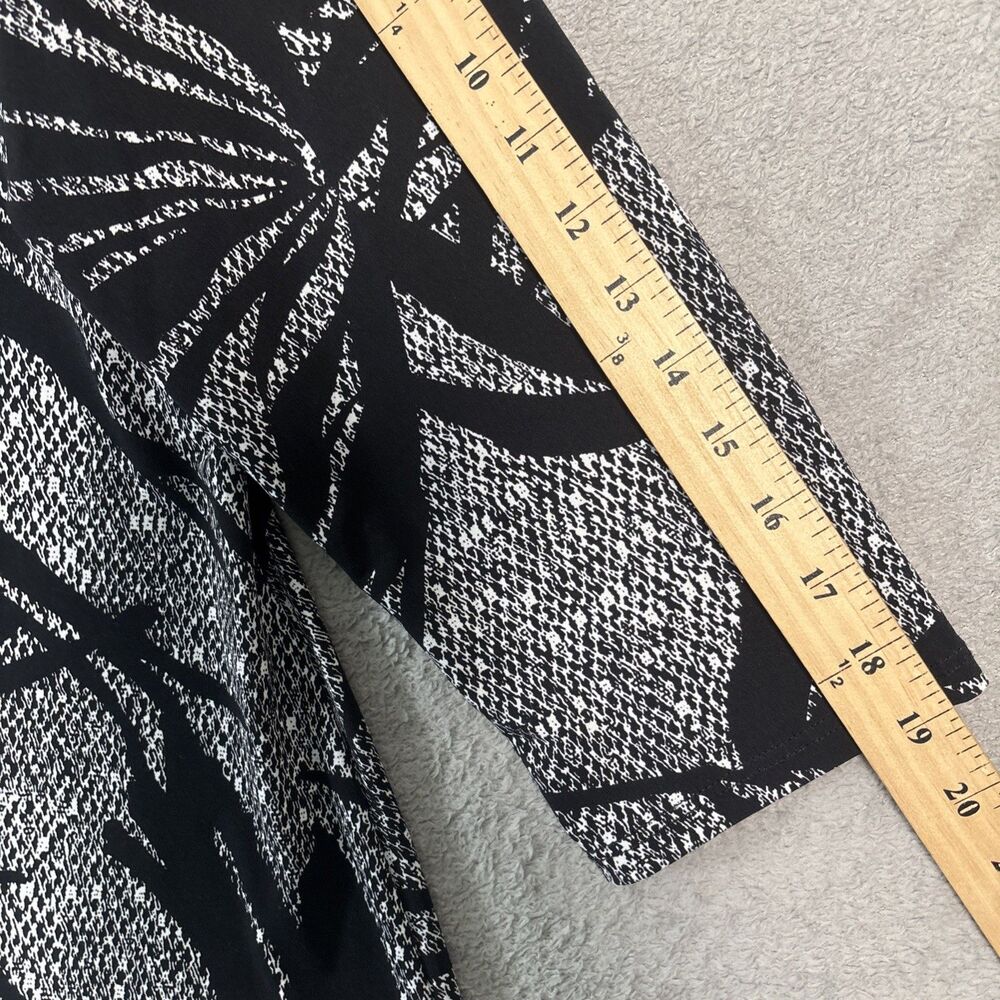 Clara Sun Woo Black & White Floral Asymmetric Tunic - Picture 9 of 15